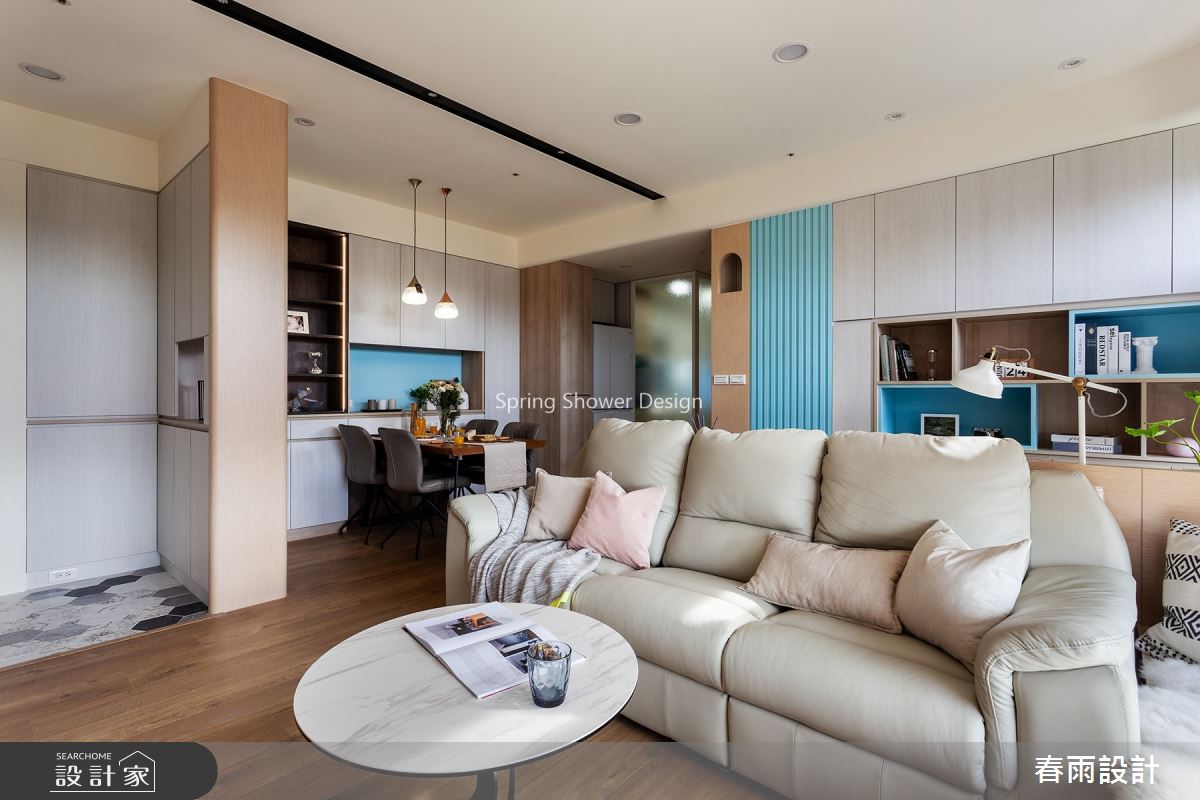 22坪預售屋＿北歐風客廳案例圖片＿春雨設計＿春雨_112 桃園名鑄之4