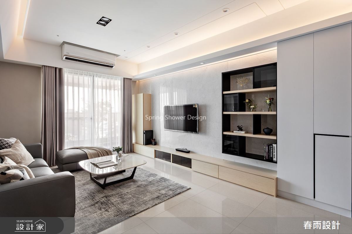 34坪新成屋(5年以下)＿現代風客廳案例圖片＿春雨設計＿春雨_114 高雄敘上景之7