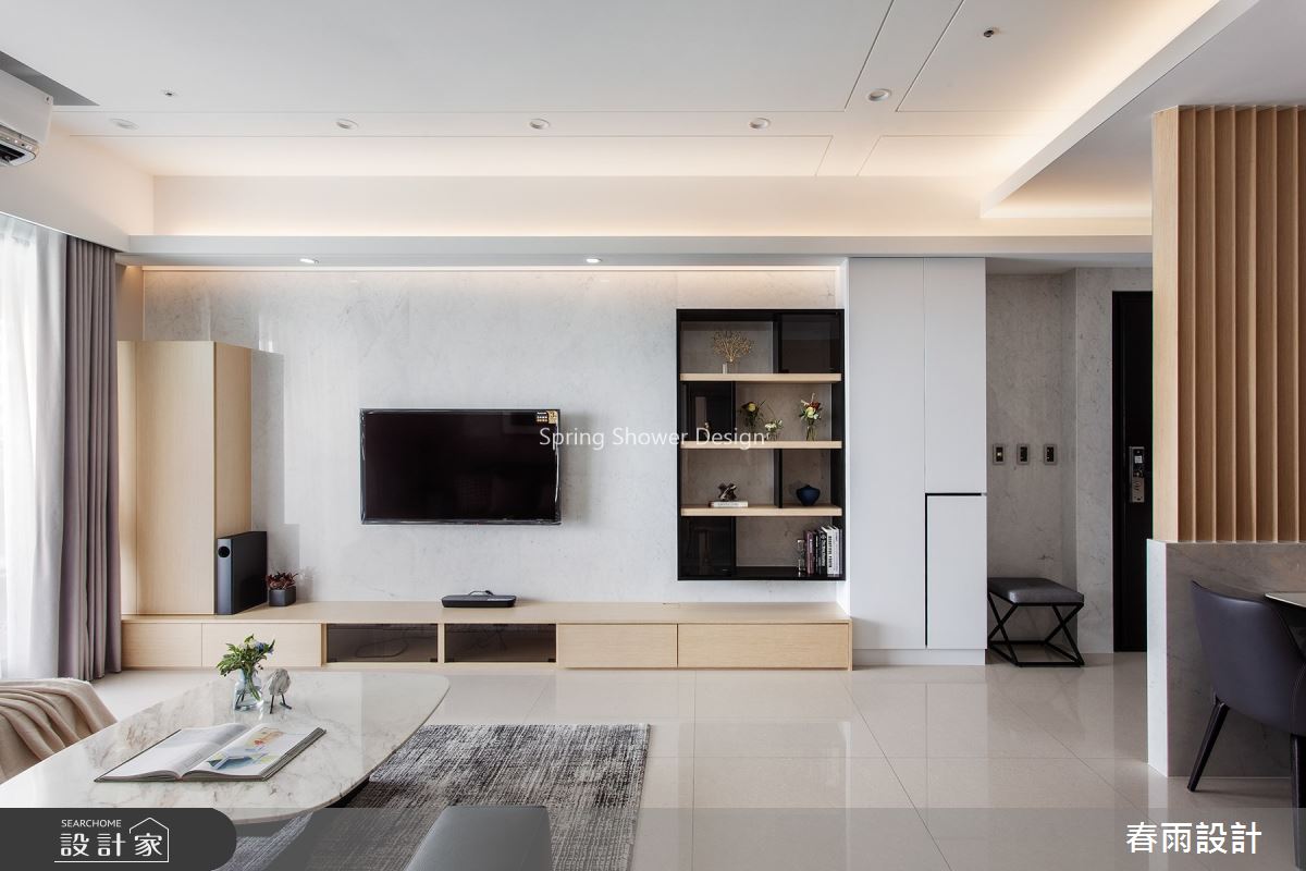 34坪新成屋(5年以下)＿現代風客廳案例圖片＿春雨設計＿春雨_114 高雄敘上景之6