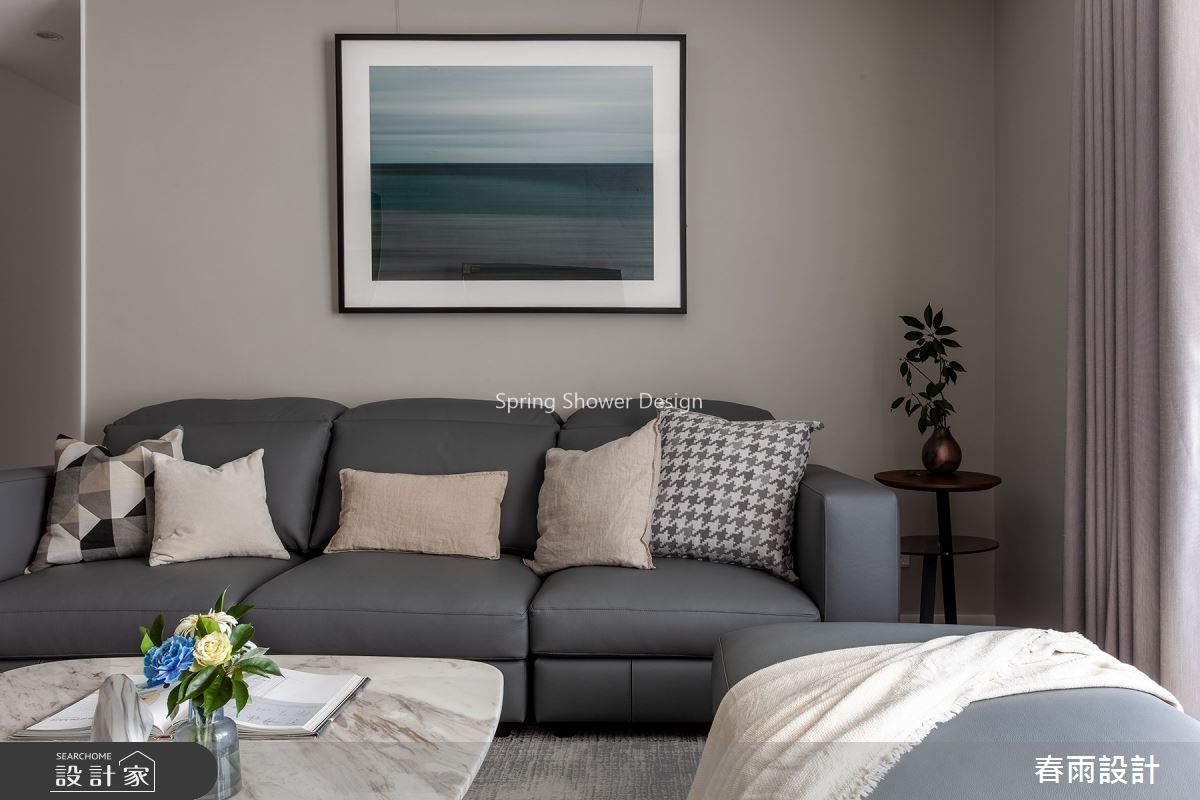 34坪新成屋(5年以下)＿現代風客廳案例圖片＿春雨設計＿春雨_114 高雄敘上景之10