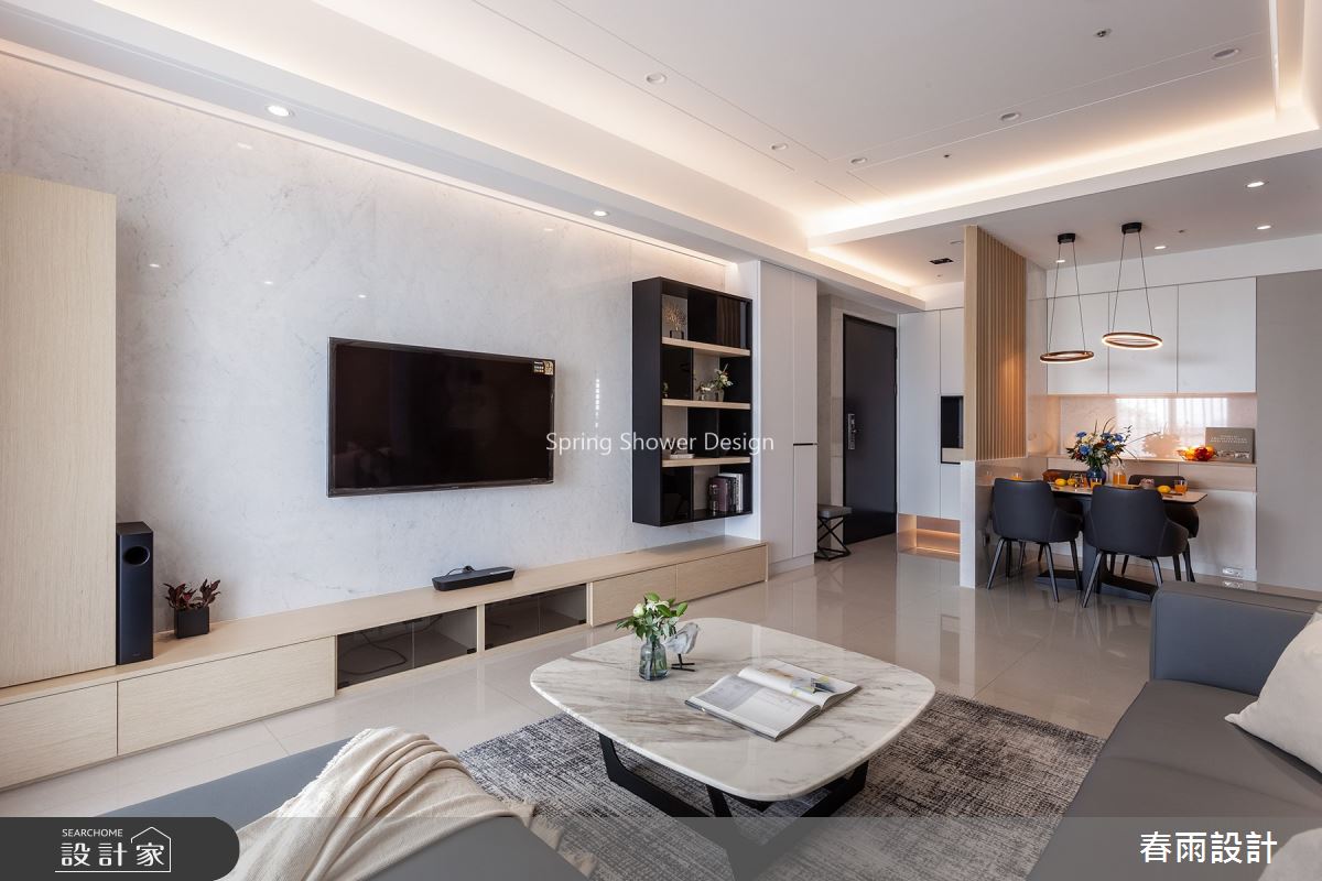34坪新成屋(5年以下)＿現代風客廳案例圖片＿春雨設計＿春雨_114 高雄敘上景之12