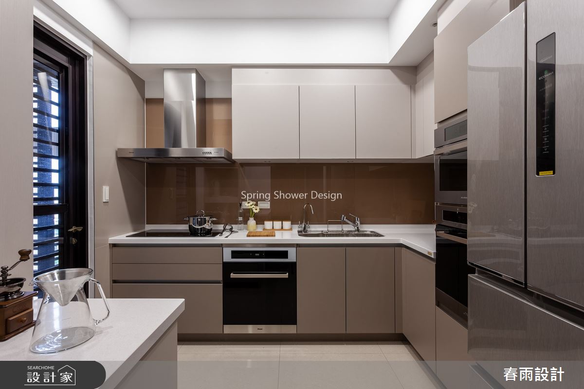 34坪新成屋(5年以下)＿現代風廚房案例圖片＿春雨設計＿春雨_114 高雄敘上景之13