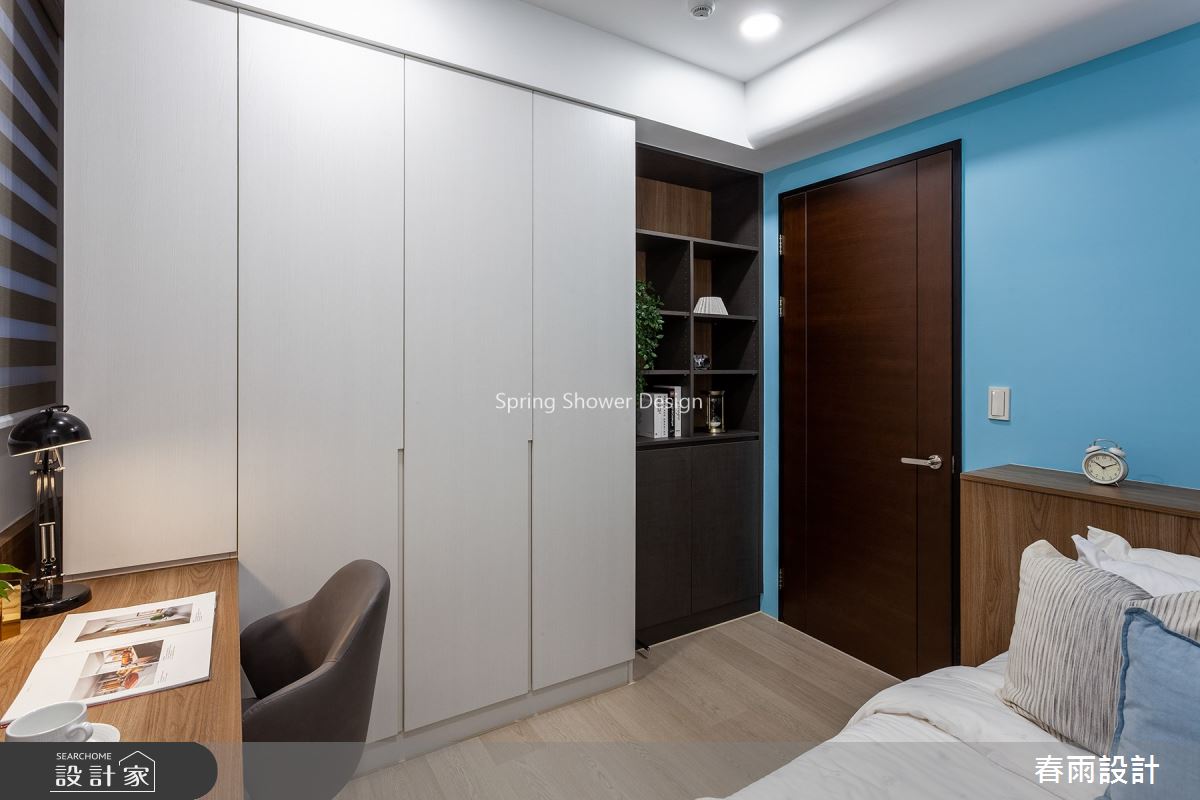 34坪新成屋(5年以下)＿現代風臥室案例圖片＿春雨設計＿春雨_114 高雄敘上景之19