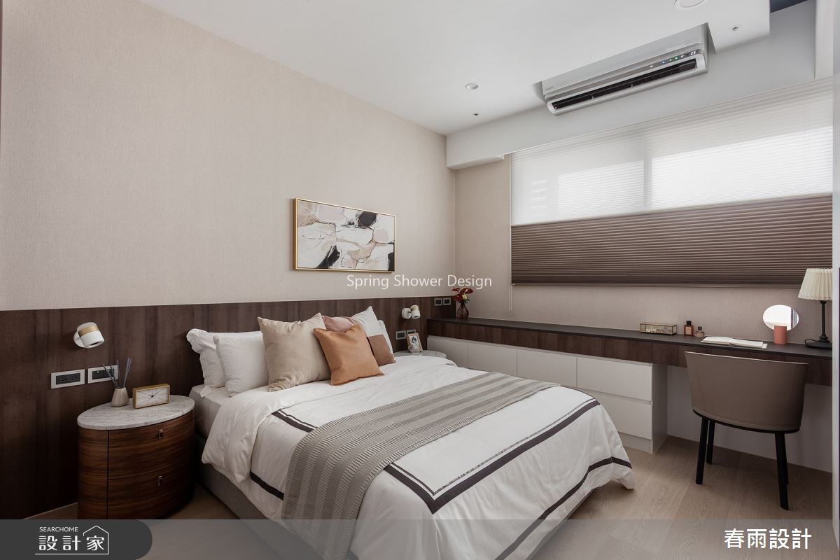 34坪新成屋(5年以下)＿現代風臥室案例圖片＿春雨設計＿春雨_114 高雄敘上景之20