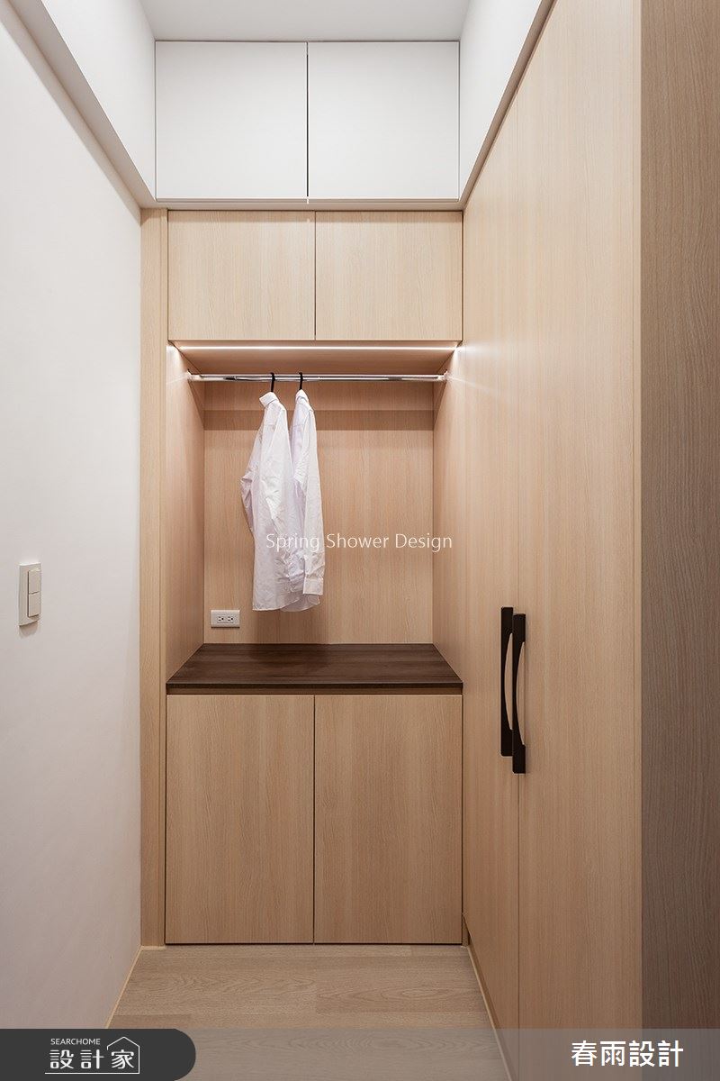 34坪新成屋(5年以下)＿現代風更衣間案例圖片＿春雨設計＿春雨_114 高雄敘上景之30