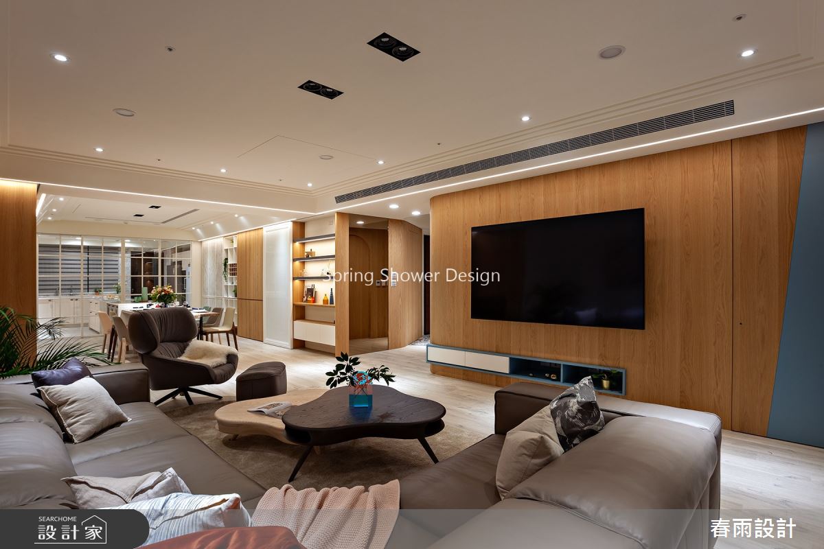 75坪新成屋(5年以下)＿北歐風客廳案例圖片＿春雨設計＿春雨_115 桃園華爾道夫之4