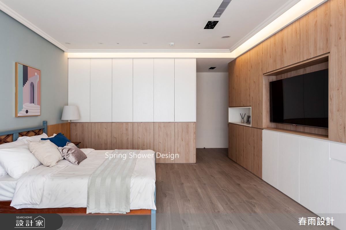 75坪新成屋(5年以下)＿北歐風臥室案例圖片＿春雨設計＿春雨_115 桃園華爾道夫之18