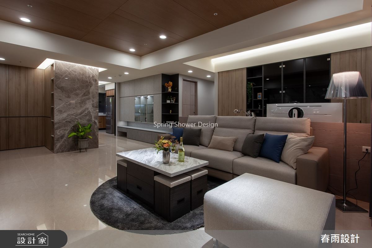 39坪預售屋＿現代風客廳案例圖片＿春雨設計＿春雨_117 土城大同莊園之16