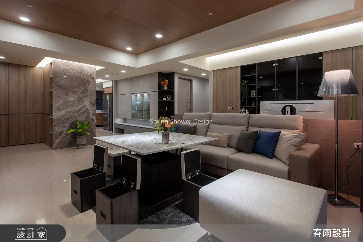 39坪預售屋＿現代風客廳案例圖片＿春雨設計＿春雨_117 土城大同莊園之17