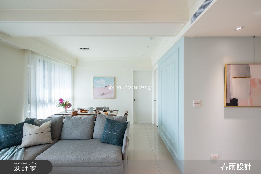 20坪預售屋＿美式風客廳案例圖片＿春雨設計＿春雨_118 秀山園之11