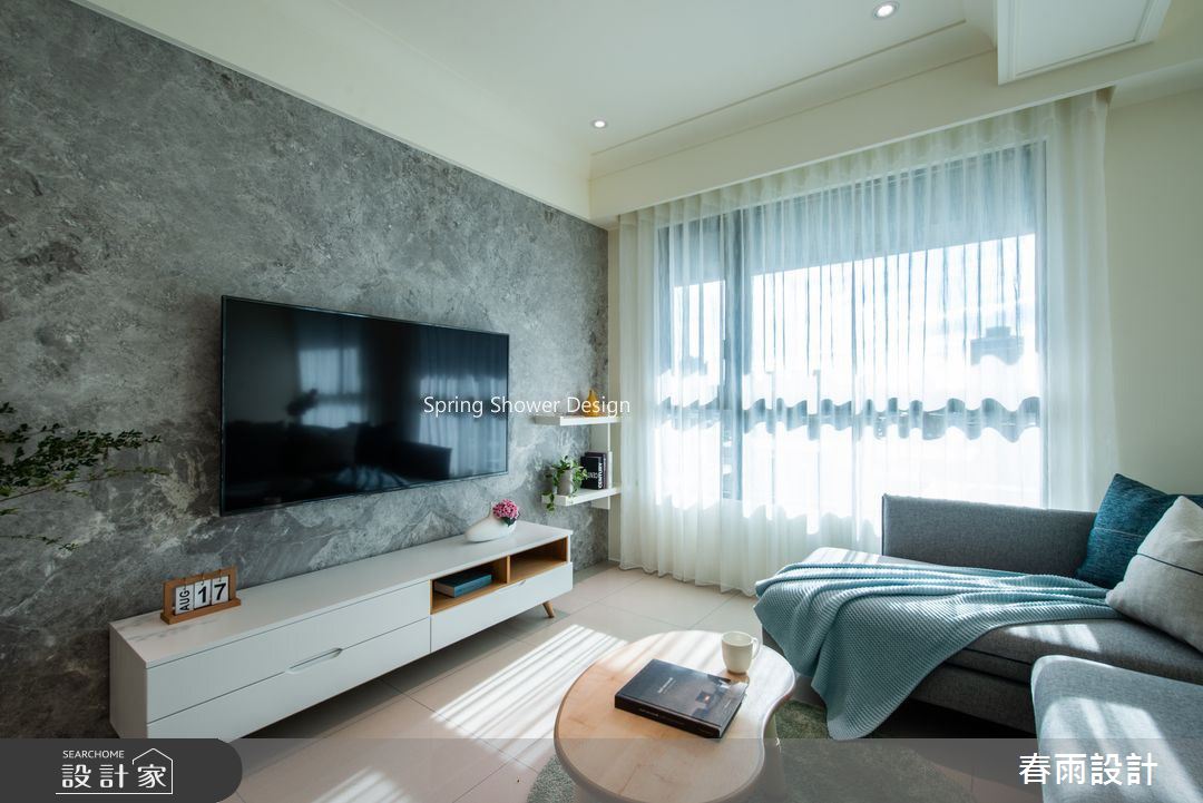 20坪預售屋＿美式風客廳案例圖片＿春雨設計＿春雨_118 秀山園之9