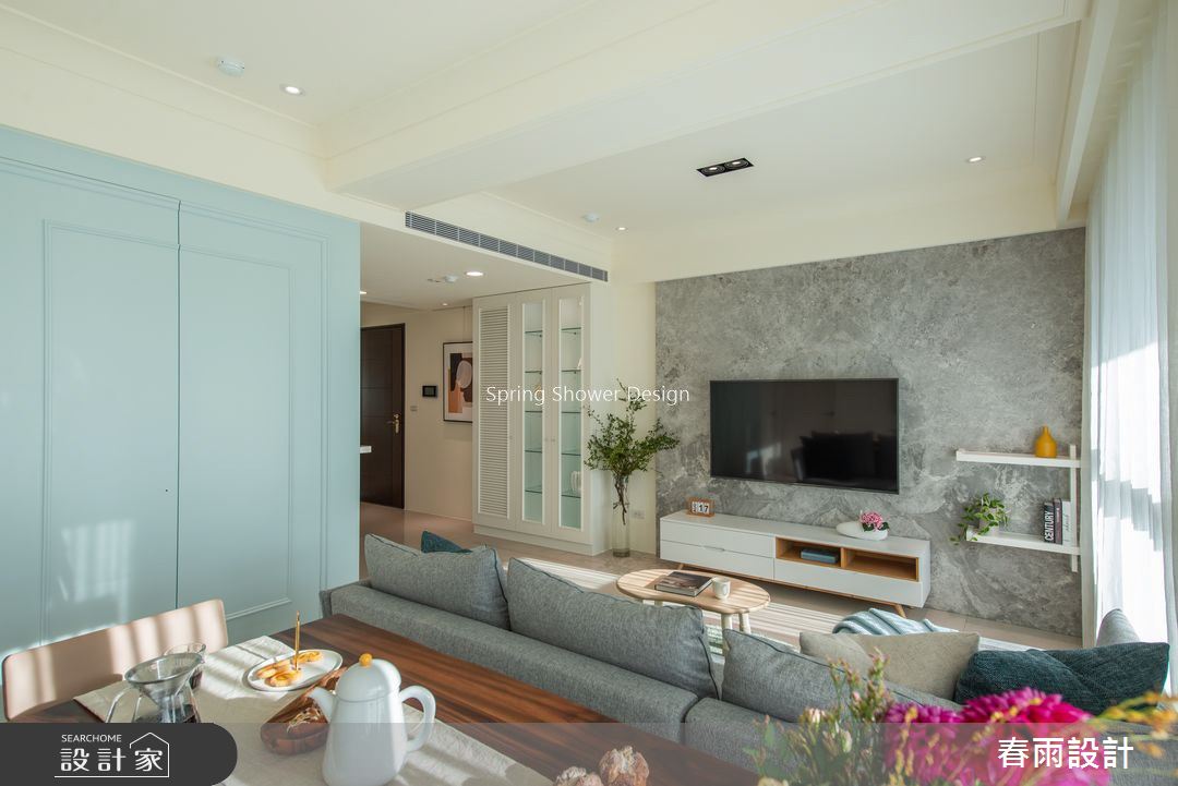 20坪預售屋＿美式風客廳案例圖片＿春雨設計＿春雨_118 秀山園之6