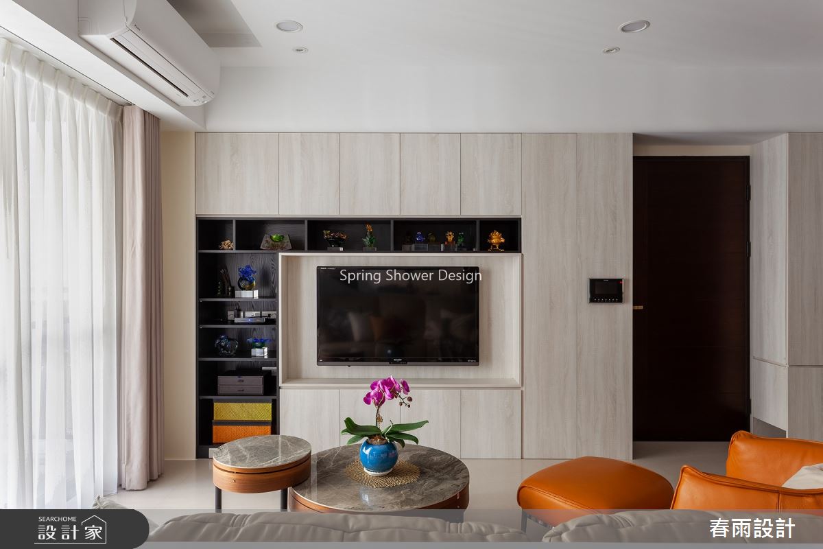 35坪預售屋＿現代風客廳案例圖片＿春雨設計＿春雨_121 桃園昭揚越之4