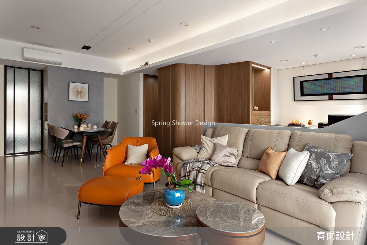 35坪預售屋＿現代風客廳案例圖片＿春雨設計＿春雨_121 桃園昭揚越之5