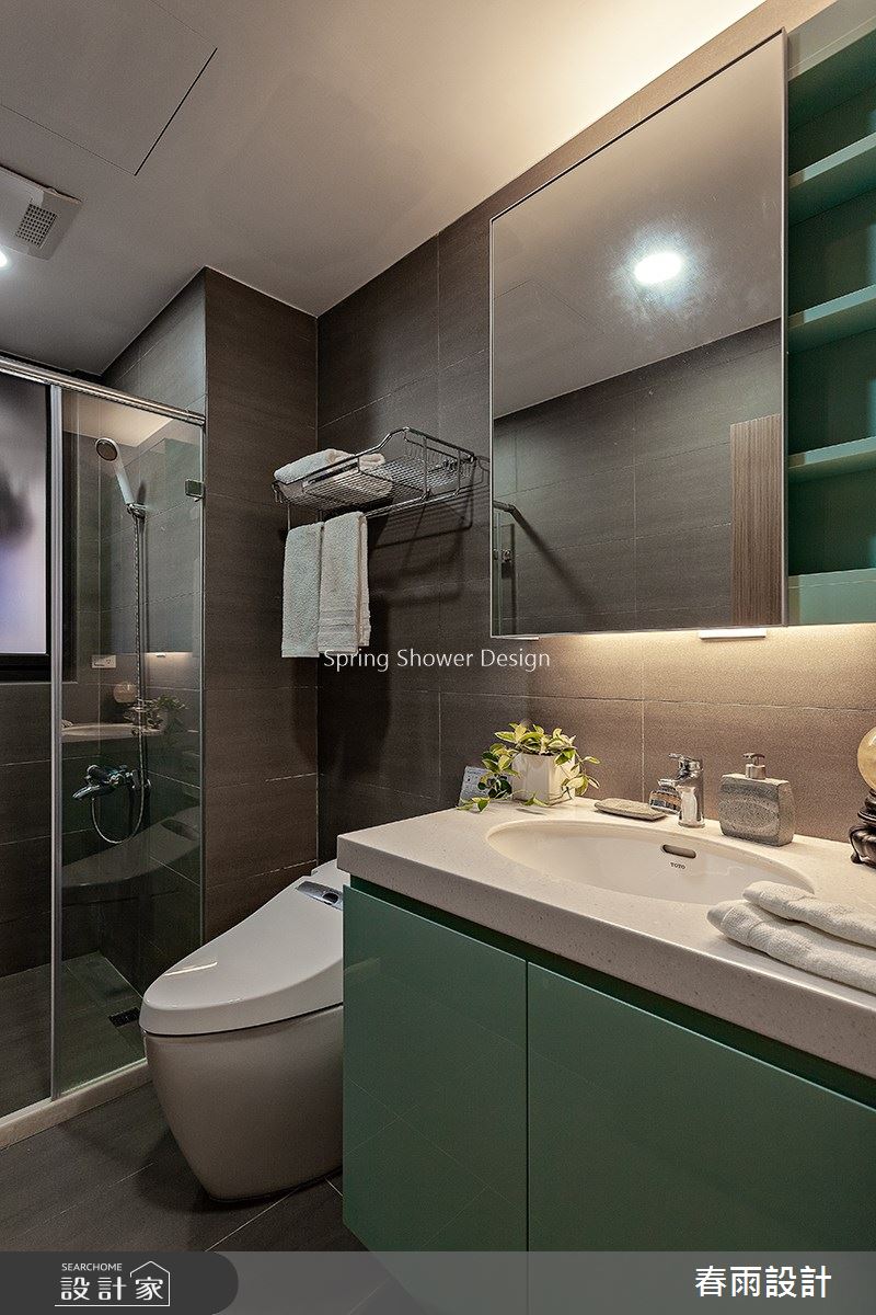 35坪預售屋＿現代風浴室案例圖片＿春雨設計＿春雨_121 桃園昭揚越之21