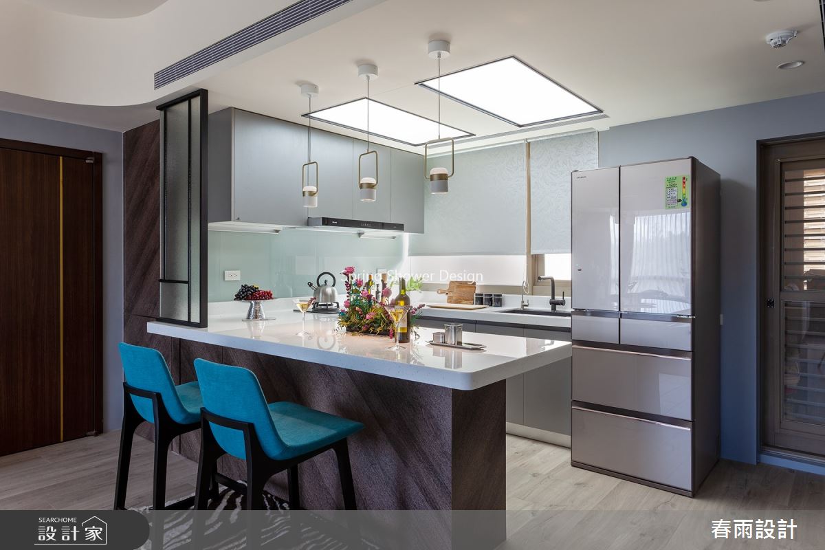 25坪中古屋(5~15年)＿飯店風餐廳中島案例圖片＿春雨設計＿春雨_122 美麗再興之11