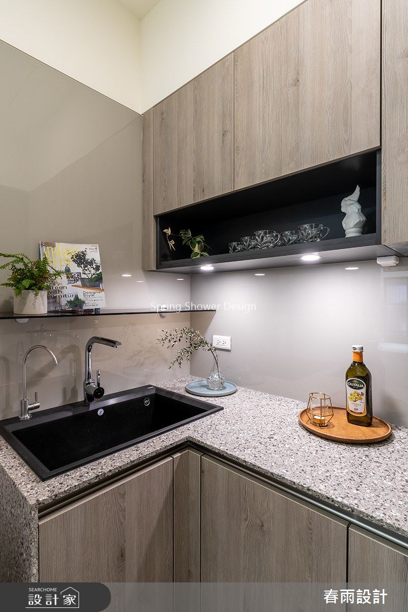 18坪新成屋(5年以下)＿現代風廚房案例圖片＿春雨設計＿春雨_123 中山Q1之4