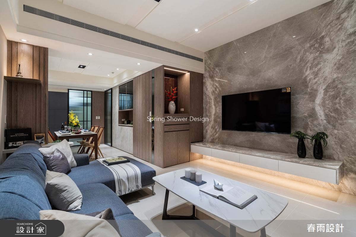 79坪新成屋(5年以下)＿現代風客廳案例圖片＿春雨設計＿春雨_124 桃園鴻福大境之5