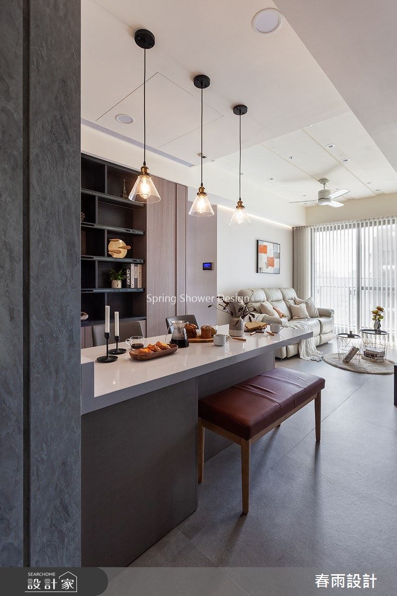 預售屋＿現代風餐廳中島案例圖片＿春雨設計＿春雨_125 仁發富悅之3