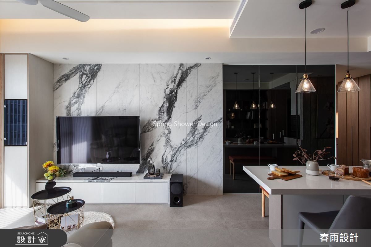 預售屋＿現代風客廳案例圖片＿春雨設計＿春雨_125 仁發富悅之10