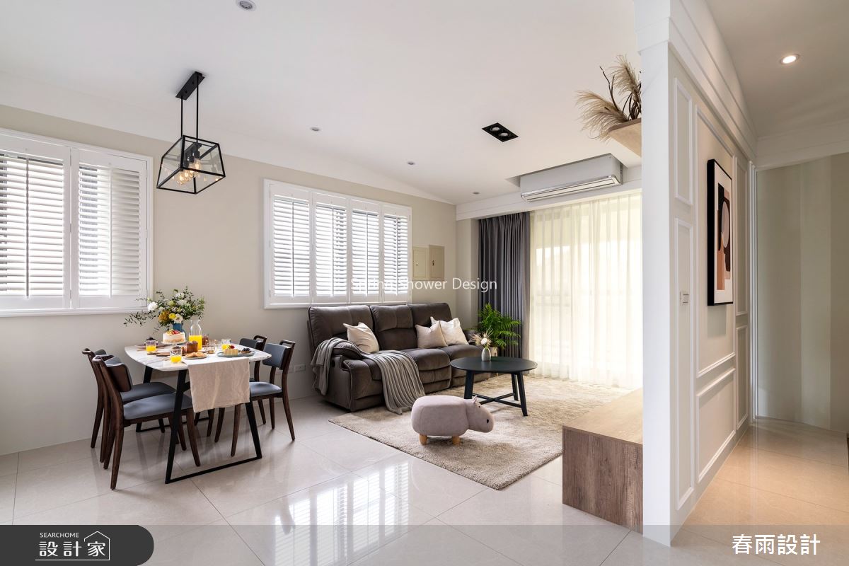 32坪預售屋＿美式風客廳案例圖片＿春雨設計＿春雨_126 台中梧棲之3