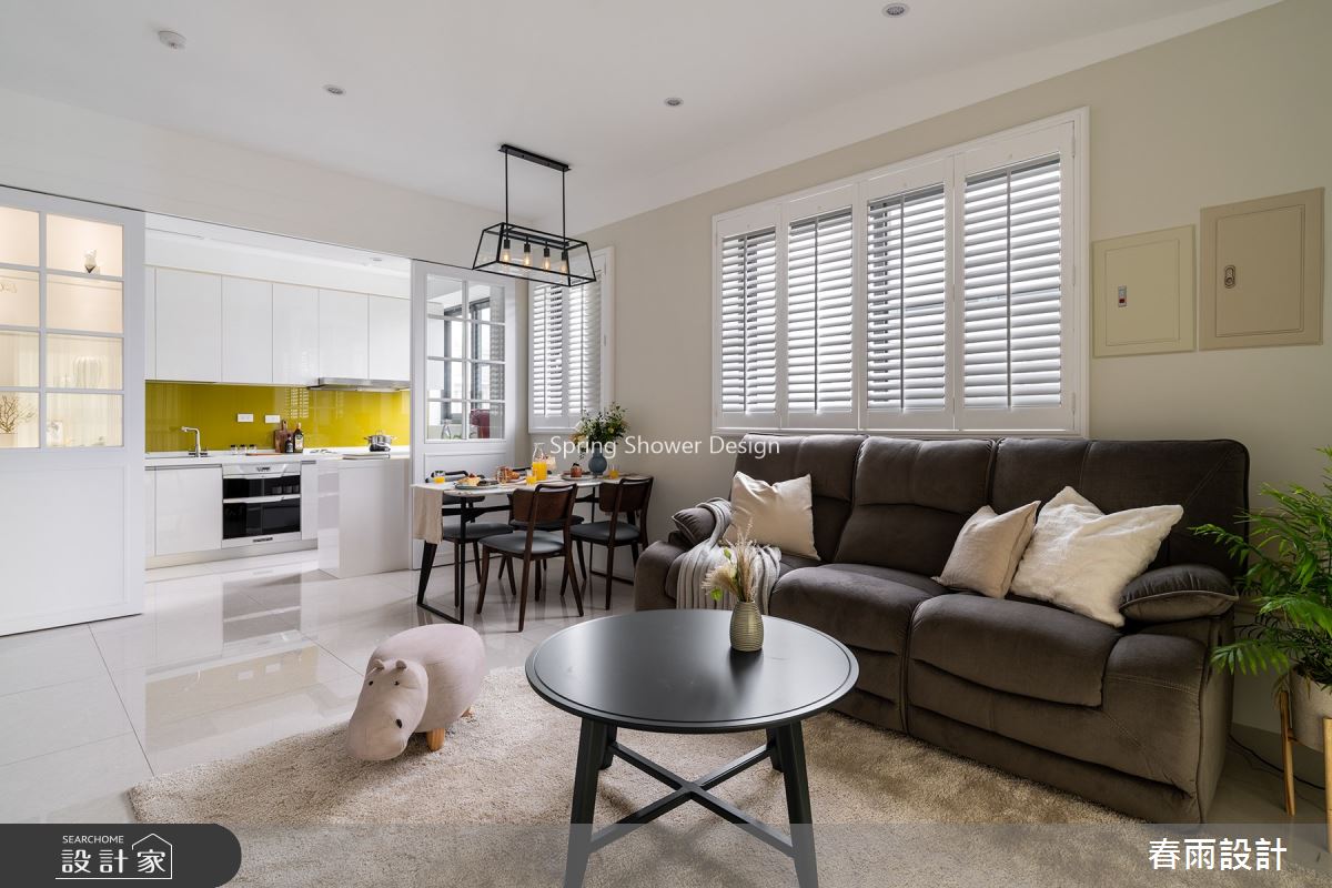 32坪預售屋＿美式風客廳案例圖片＿春雨設計＿春雨_126 台中梧棲之7