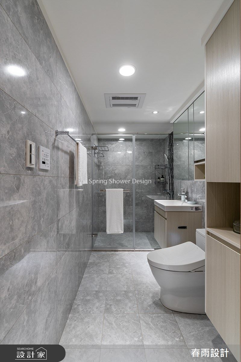 28坪老屋(16~30年)＿美式風浴室案例圖片＿春雨設計＿春雨_127 仁愛凱旋之18