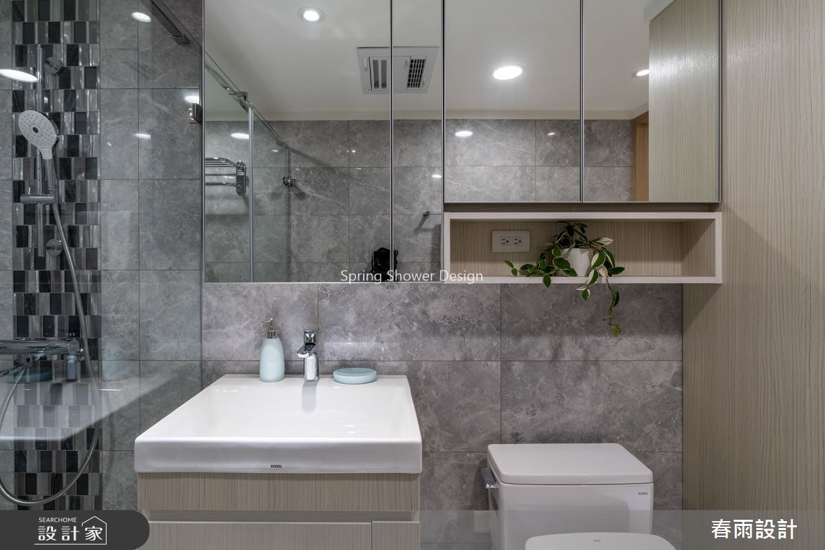 28坪老屋(16~30年)＿美式風浴室案例圖片＿春雨設計＿春雨_127 仁愛凱旋之19