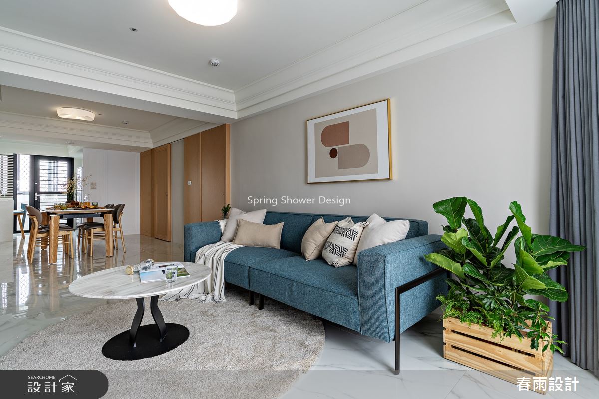28坪老屋(16~30年)＿美式風客廳案例圖片＿春雨設計＿春雨_127 仁愛凱旋之4