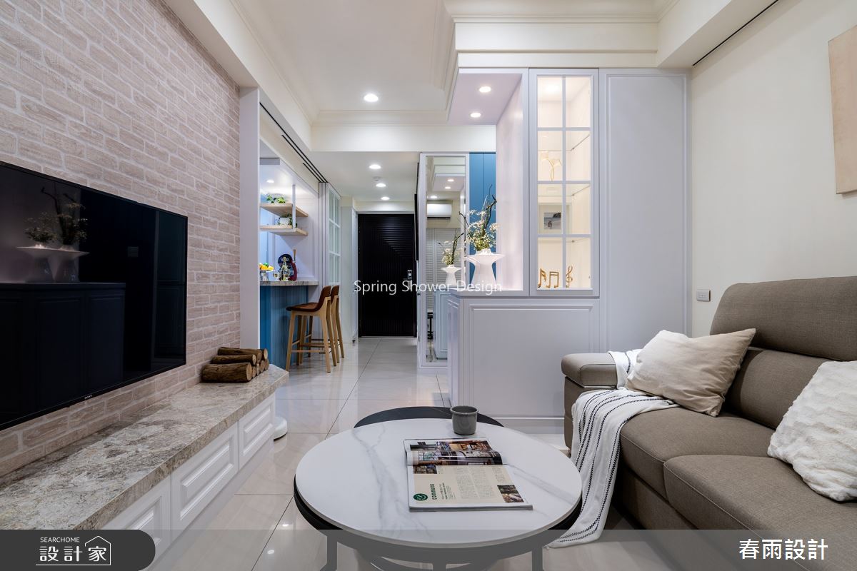 18坪預售屋＿美式風客廳案例圖片＿春雨設計＿春雨_128 九揚華冠之12