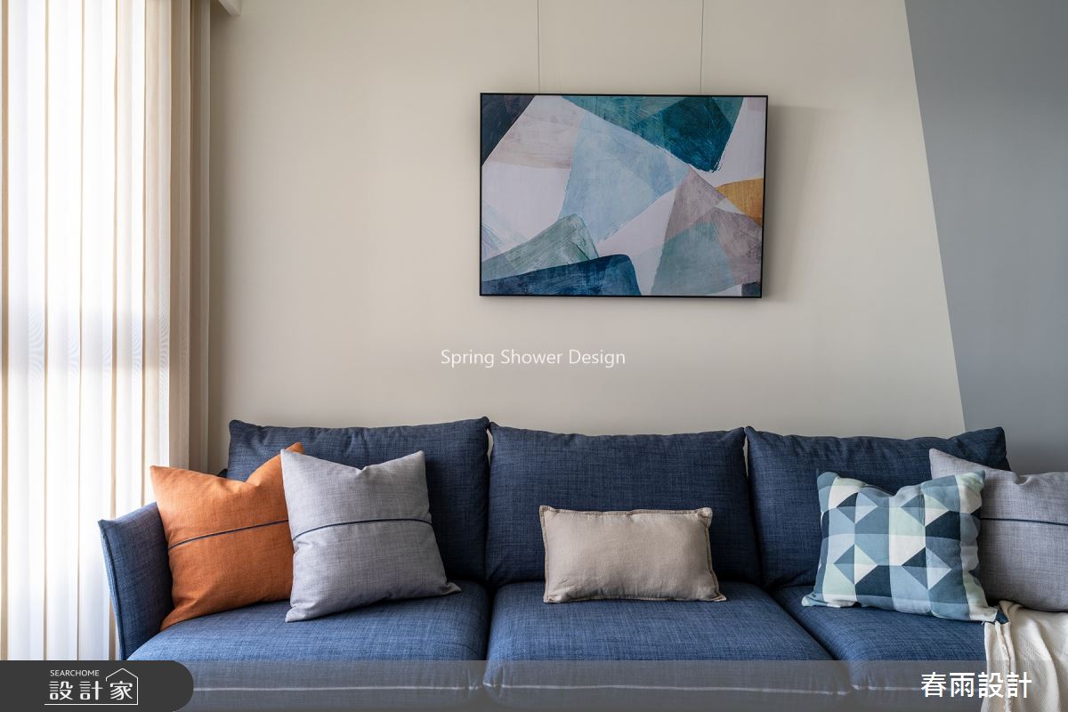 27坪預售屋＿北歐風客廳案例圖片＿春雨設計＿春雨_130 鳳凰花園之3