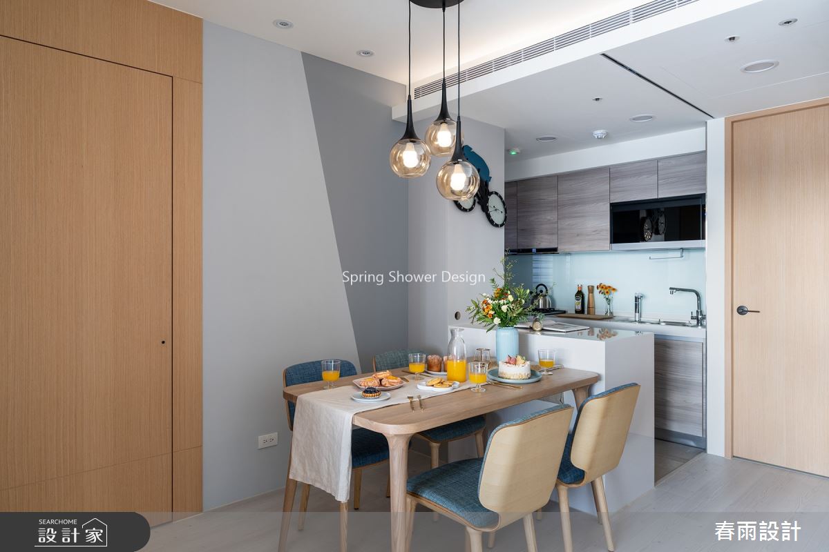 27坪預售屋＿北歐風餐廳案例圖片＿春雨設計＿春雨_130 鳳凰花園之9
