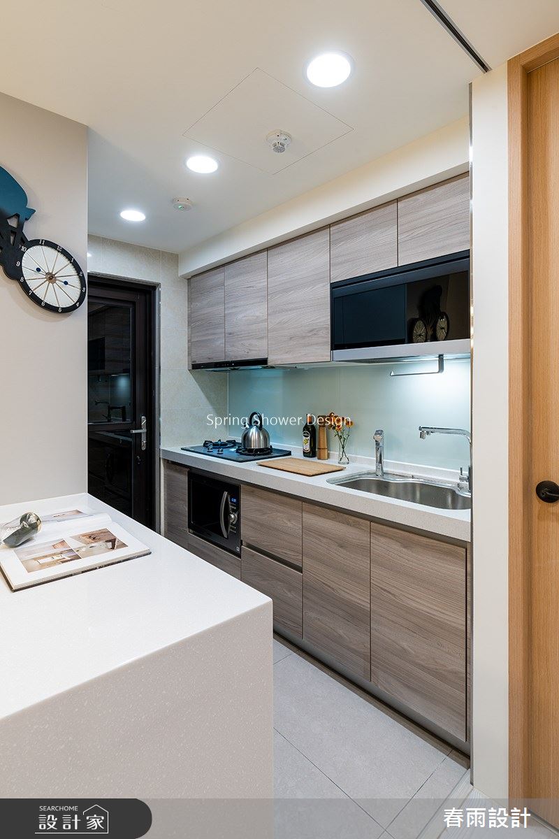 27坪預售屋＿北歐風廚房案例圖片＿春雨設計＿春雨_130 鳳凰花園之11