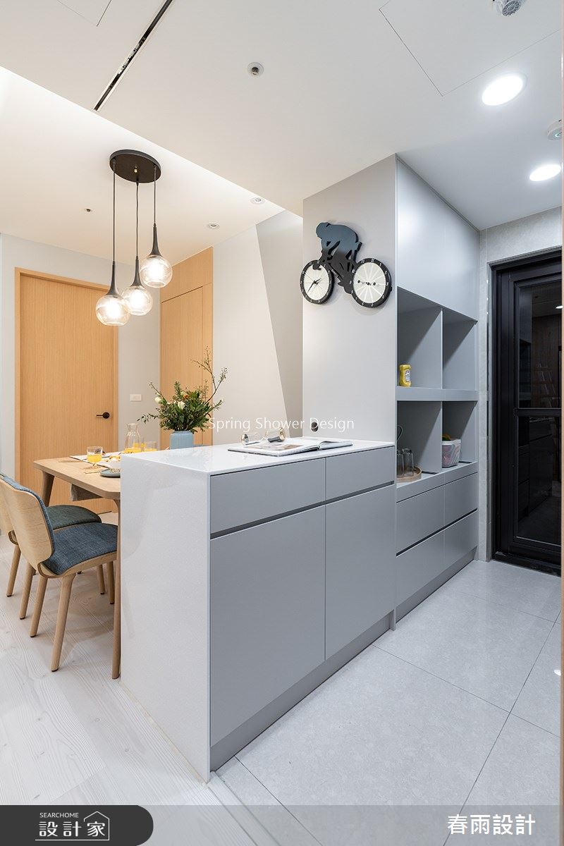 27坪預售屋＿北歐風廚房案例圖片＿春雨設計＿春雨_130 鳳凰花園之12