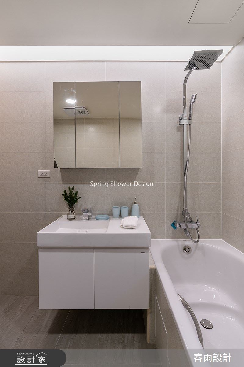 27坪預售屋＿北歐風浴室案例圖片＿春雨設計＿春雨_130 鳳凰花園之19