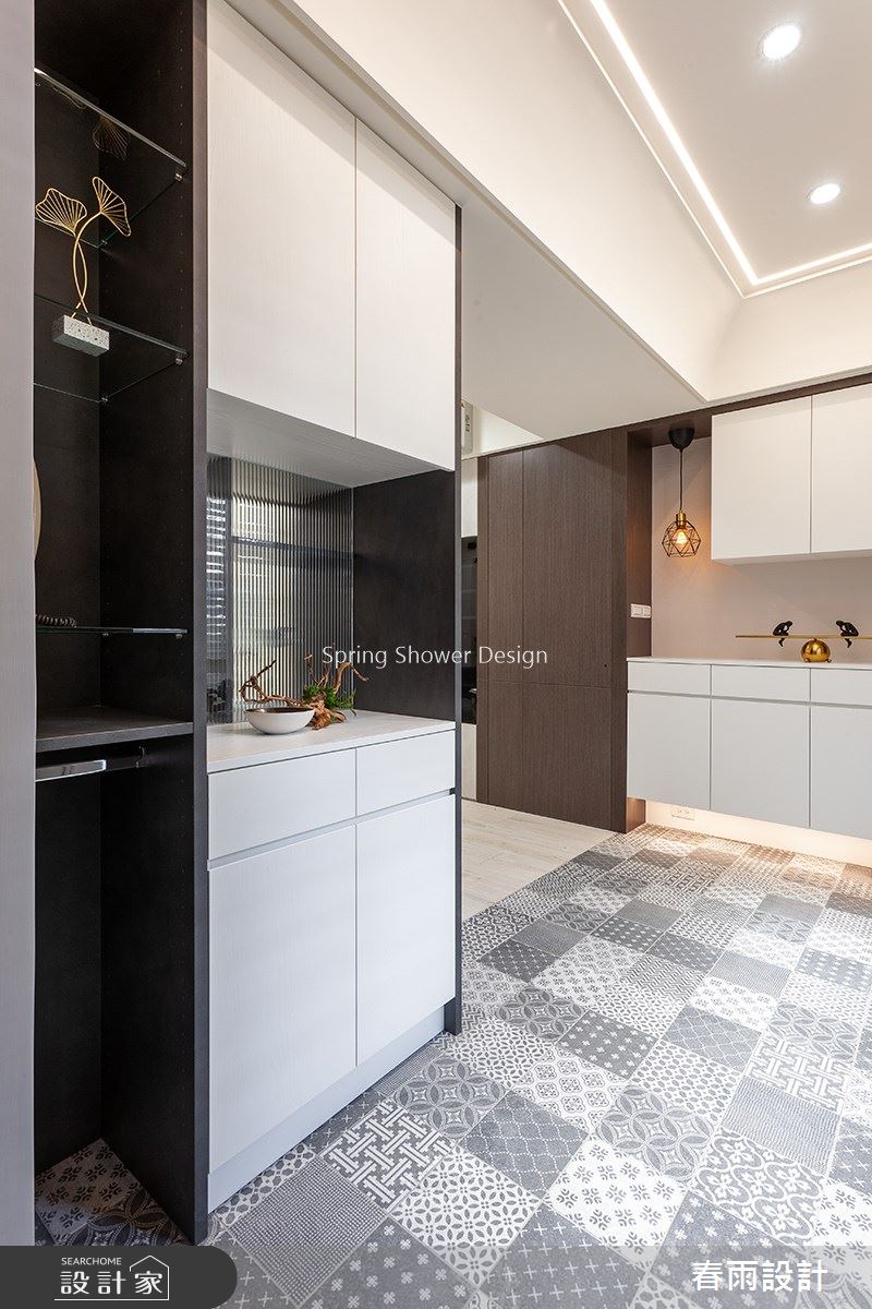 34坪老屋(16~30年)＿現代風玄關案例圖片＿春雨設計＿春雨_132 民生東路四段之2