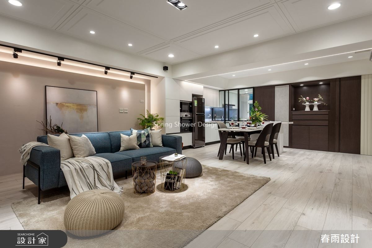 34坪老屋(16~30年)＿現代風客廳餐廳案例圖片＿春雨設計＿春雨_132 民生東路四段之5