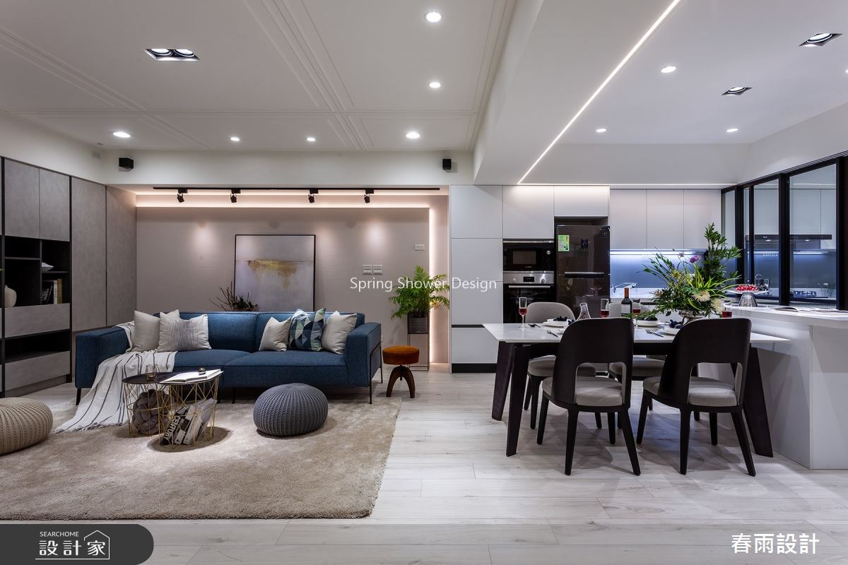 34坪老屋(16~30年)＿現代風客廳餐廳案例圖片＿春雨設計＿春雨_132 民生東路四段之6
