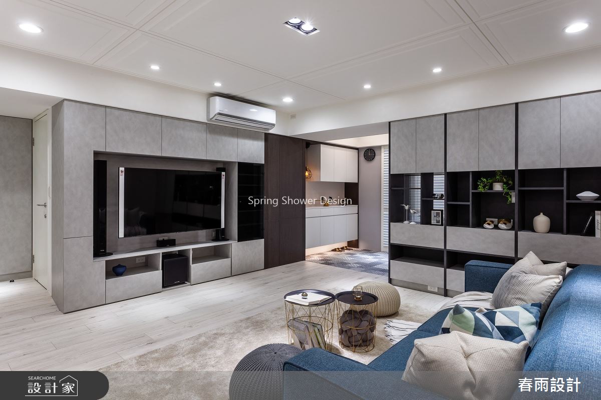 34坪老屋(16~30年)＿現代風客廳案例圖片＿春雨設計＿春雨_132 民生東路四段之9