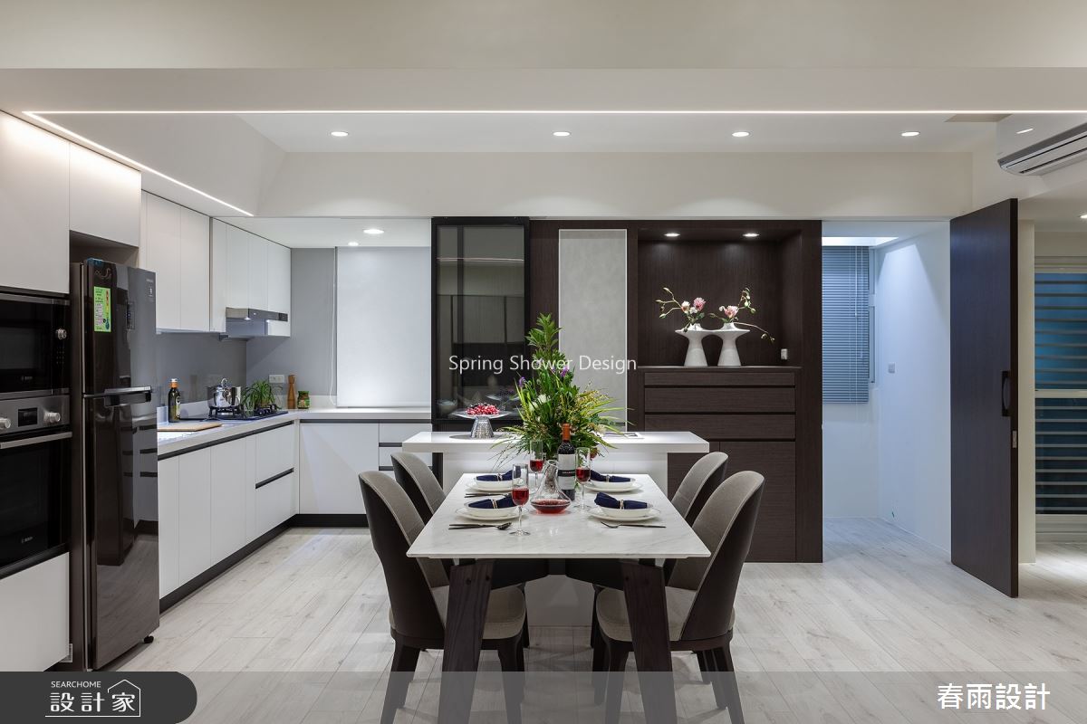 34坪老屋(16~30年)＿現代風餐廳廚房案例圖片＿春雨設計＿春雨_132 民生東路四段之11