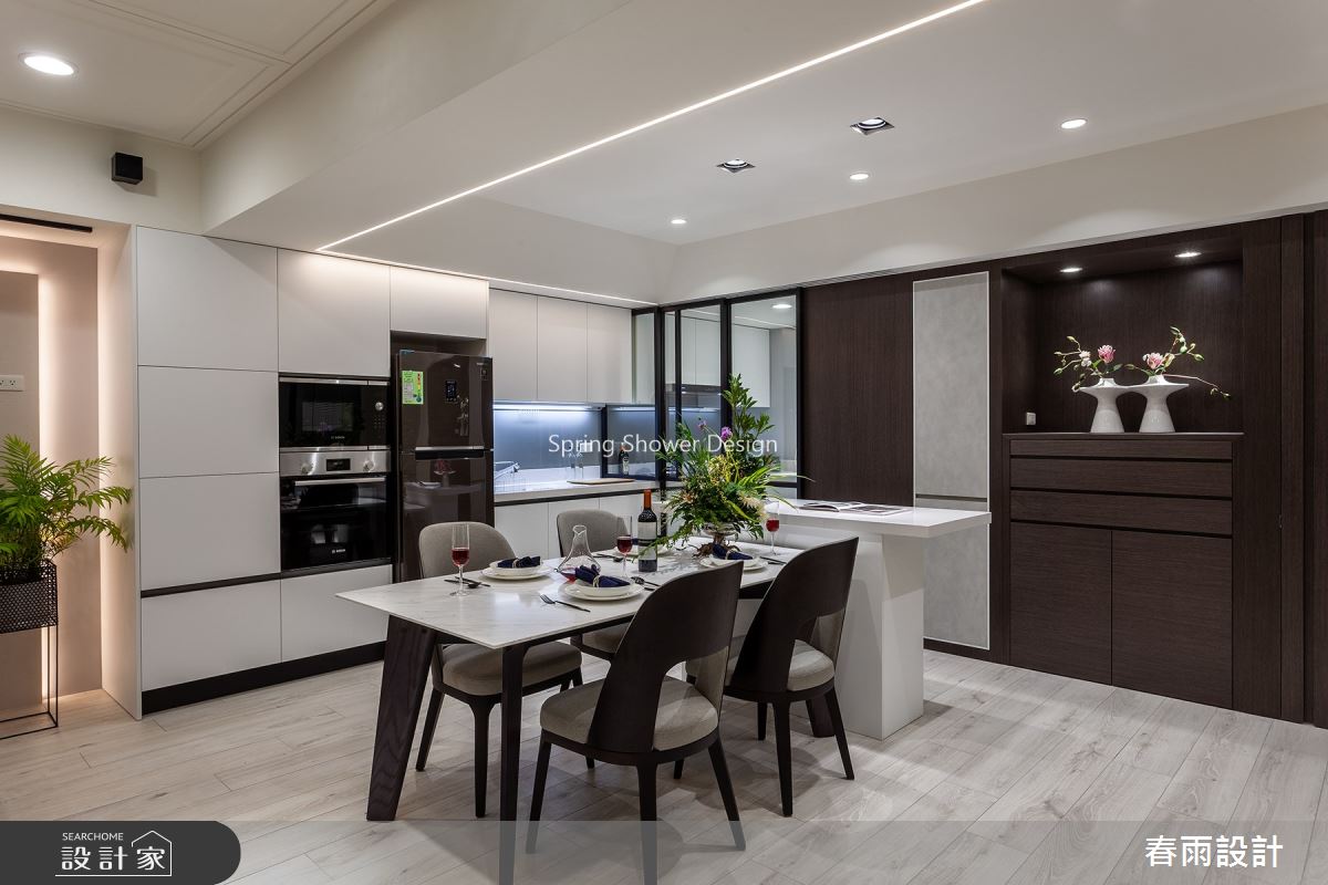 34坪老屋(16~30年)＿現代風餐廳廚房案例圖片＿春雨設計＿春雨_132 民生東路四段之12