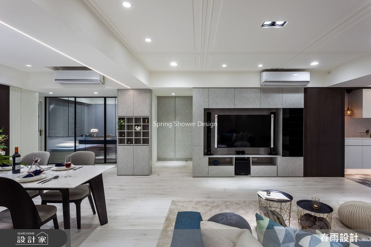 34坪老屋(16~30年)＿現代風客廳餐廳案例圖片＿春雨設計＿春雨_132 民生東路四段之15