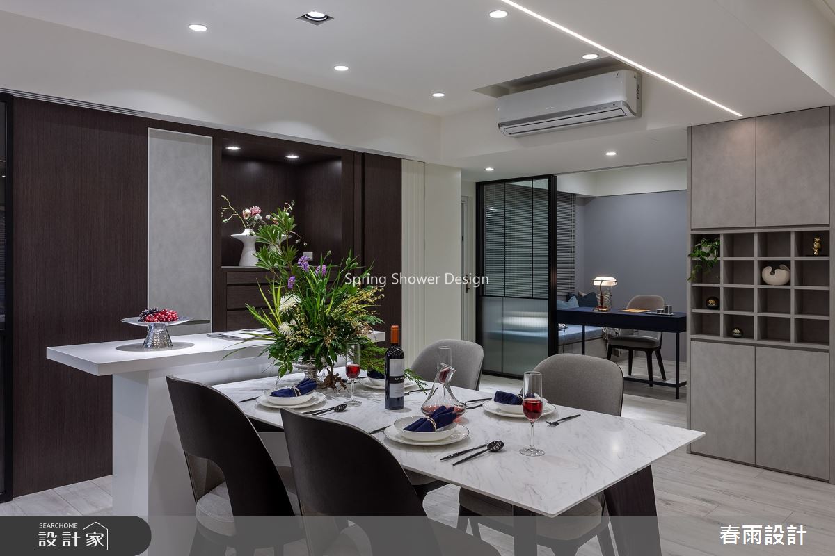 34坪老屋(16~30年)＿現代風餐廳中島案例圖片＿春雨設計＿春雨_132 民生東路四段之20