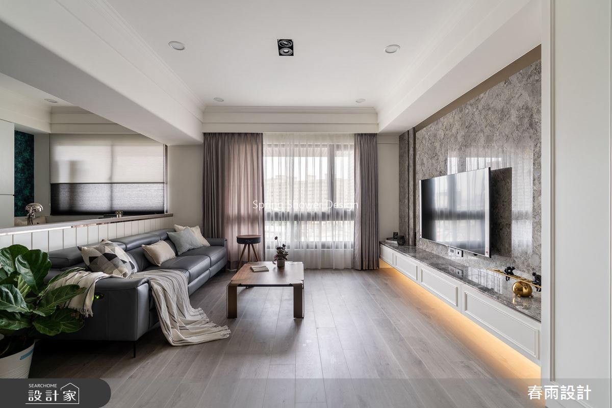 30坪中古屋(5~15年)＿新古典客廳案例圖片＿春雨設計＿春雨_135 國家園首之14
