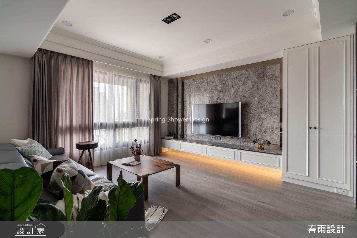 30坪中古屋(5~15年)＿新古典客廳案例圖片＿春雨設計＿春雨_135 國家園首之15