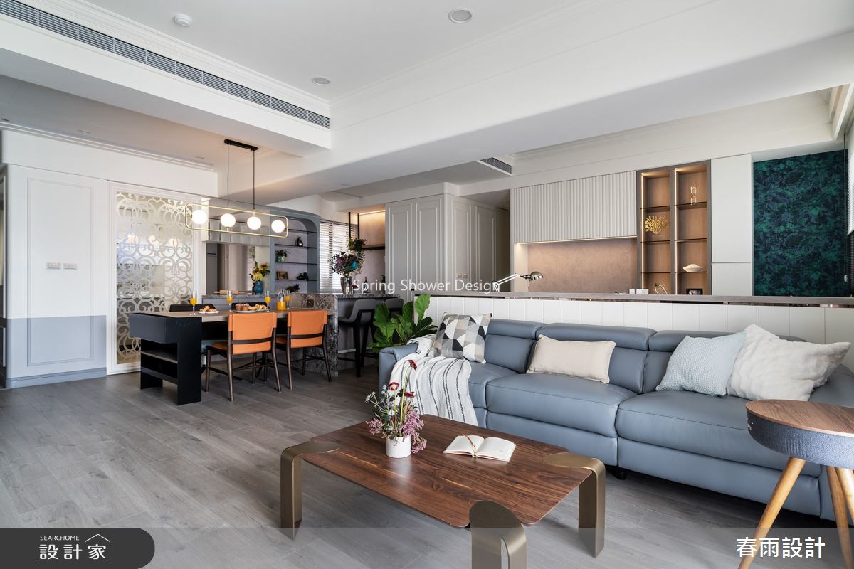 30坪中古屋(5~15年)＿新古典客廳餐廳案例圖片＿春雨設計＿春雨_135 國家園首之11
