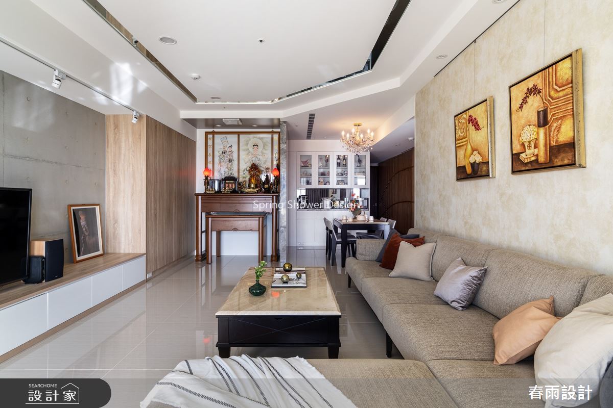 38坪預售屋＿現代風客廳佛堂案例圖片＿春雨設計＿春雨_137 大可山石之100