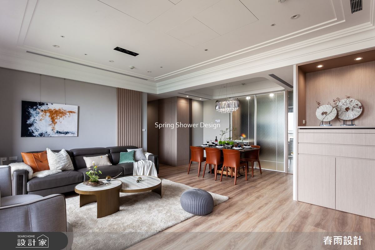 38坪新成屋(5年以下)＿現代風客廳餐廳案例圖片＿春雨設計＿春雨_139 捷寶雲品之8