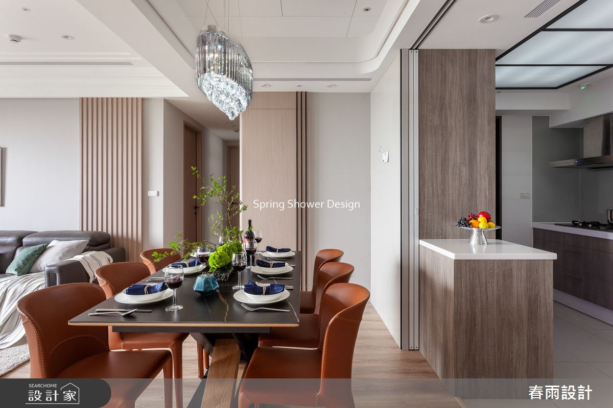 38坪新成屋(5年以下)＿現代風餐廳廚房吧檯案例圖片＿春雨設計＿春雨_139 捷寶雲品之11