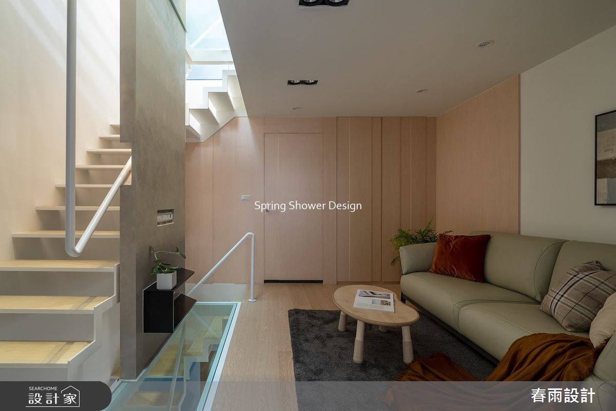 47坪老屋(16~30年)＿現代風客廳樓梯閣樓多功能室案例圖片＿春雨設計＿春雨_140 華祥三街之23